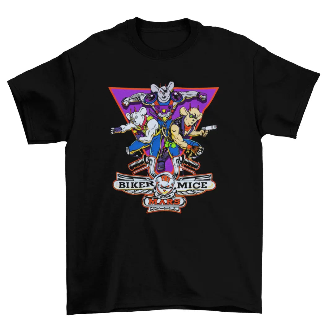 Camiseta Algodão Premium – Biker Mice From Mars – SNES – “Motorcycle Squad”