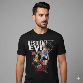 Camiseta Algodão Premium Resident Evil 3: Nemesis "It's in Your Blood"
