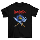 Camiseta Algodão Premium – Final Fantasy – NES – “Warrior Emblem Blades”