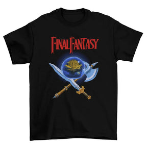 Camiseta Algodão Premium – Final Fantasy – NES – “Warrior Emblem Blades”