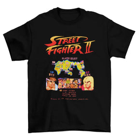 Camiseta Algodão Premium – Street Fighter II – SNES – “World Warrior Select”