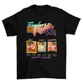 Camiseta Algodão Premium – Final Fight – SNES – “Select Player Screen”