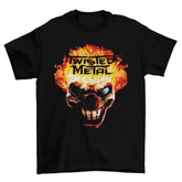 Camiseta Algodão Premium Twisted Metal – PS1 – “Sweet Tooth Flaming Mask”