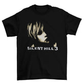 Camiseta Algodão Premium Silent Hill 3 – PS2 – “Heather Shadow Portrait”