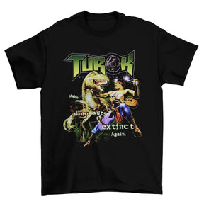 Camiseta Algodão Premium Turok – Nintendo 64 – "Dinosaur Slayer"