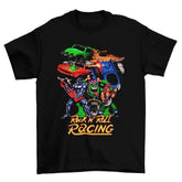 Camiseta Algodão Premium Rock N’ Roll Racing – Super Nintendo – "Metal Car Mayhem"