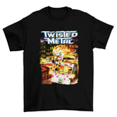 Camiseta Algodão Premium Twisted Metal – PlayStation 1 – "Sweet Tooth Chaos"