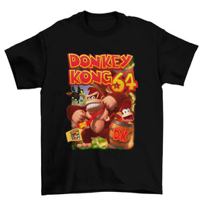 Camiseta Algodão Prime Donkey Kong 64 – Nintendo 64 – “Banana Squad Adventure”