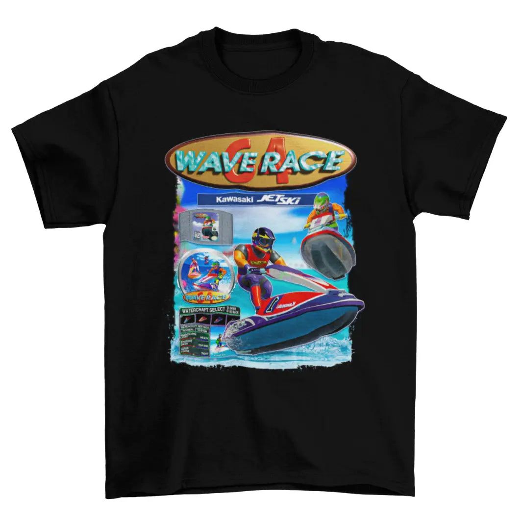 Camiseta Algodão Prime Wave Race 64 – Nintendo 64 – “Jet Ski Championship”