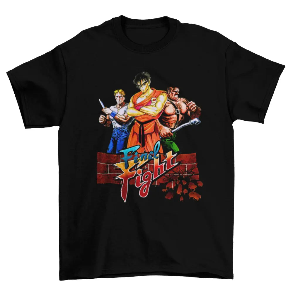 Camiseta Algodão Premium Final Fight – SNES – “Metro City Heroes Retro”
