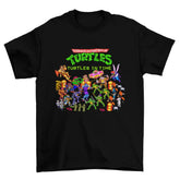 Camiseta Algodão Premium Teenage Mutant Ninja Turtles: Turtles in Time – SNES – “Boss & Heroes Pixel Collage”