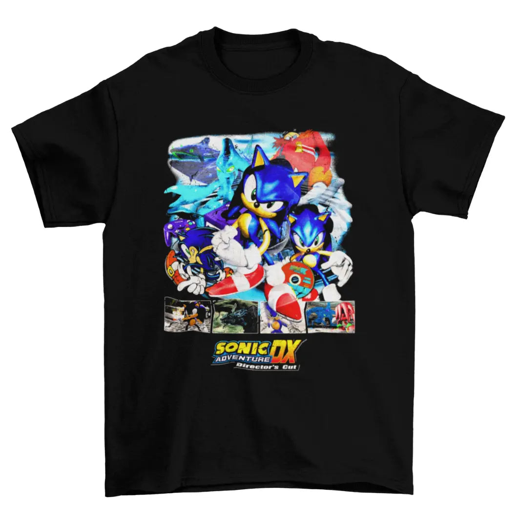 Camiseta Algodão Premium Sonic Adventure DX – GameCube – "Hero Speed Rush"