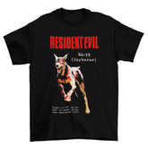Camiseta Algodão Premium Resident Evil Cerberus – PS1 – "MA-39 Bio-Weapon Dog"