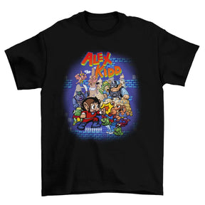 Camiseta Algodão Premium Alex Kidd – Master System – "Monster Castle Battle"