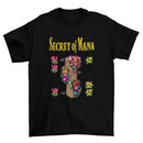 Camiseta Algodão Premium Secret of Mana – SNES – "Adventure Trio"