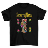 Camiseta Algodão Premium Secret of Mana – SNES – "Adventure Trio"