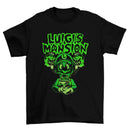 Camiseta Algodão Premium Luigi’s Mansion – GameCube – "Neon Ghost Panic"