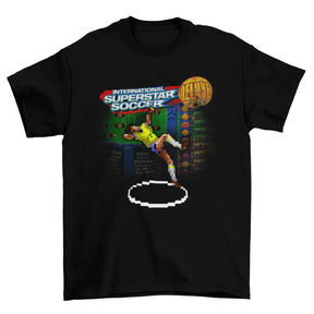 Camiseta Algodão Premium International Superstar Soccer Deluxe – SNES – "Iconic Bicycle Kick"