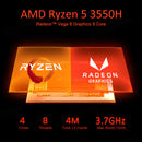 Mini PC Gamer Ryzen 5 + Batocera | 2 Controles | Emulação Completa | 10.000+ Jogos | Plug & Play