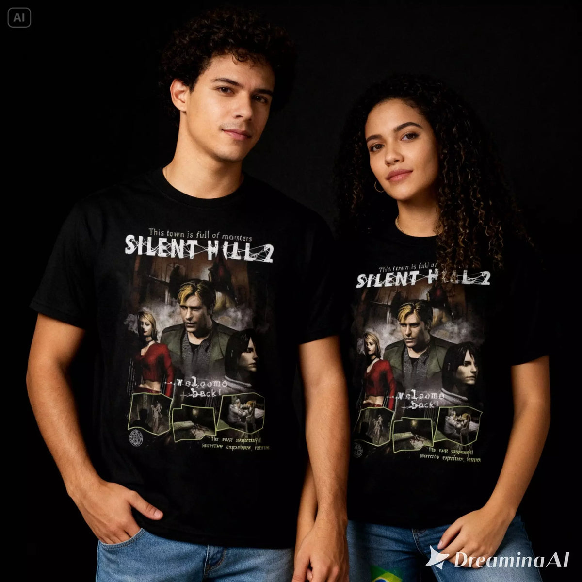 Camiseta Algodão Premium Silent Hill 2 – Welcome Back to the Nightmare