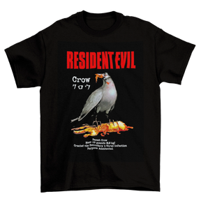 Camiseta Algodão Premium Resident Evil – Crow Infected