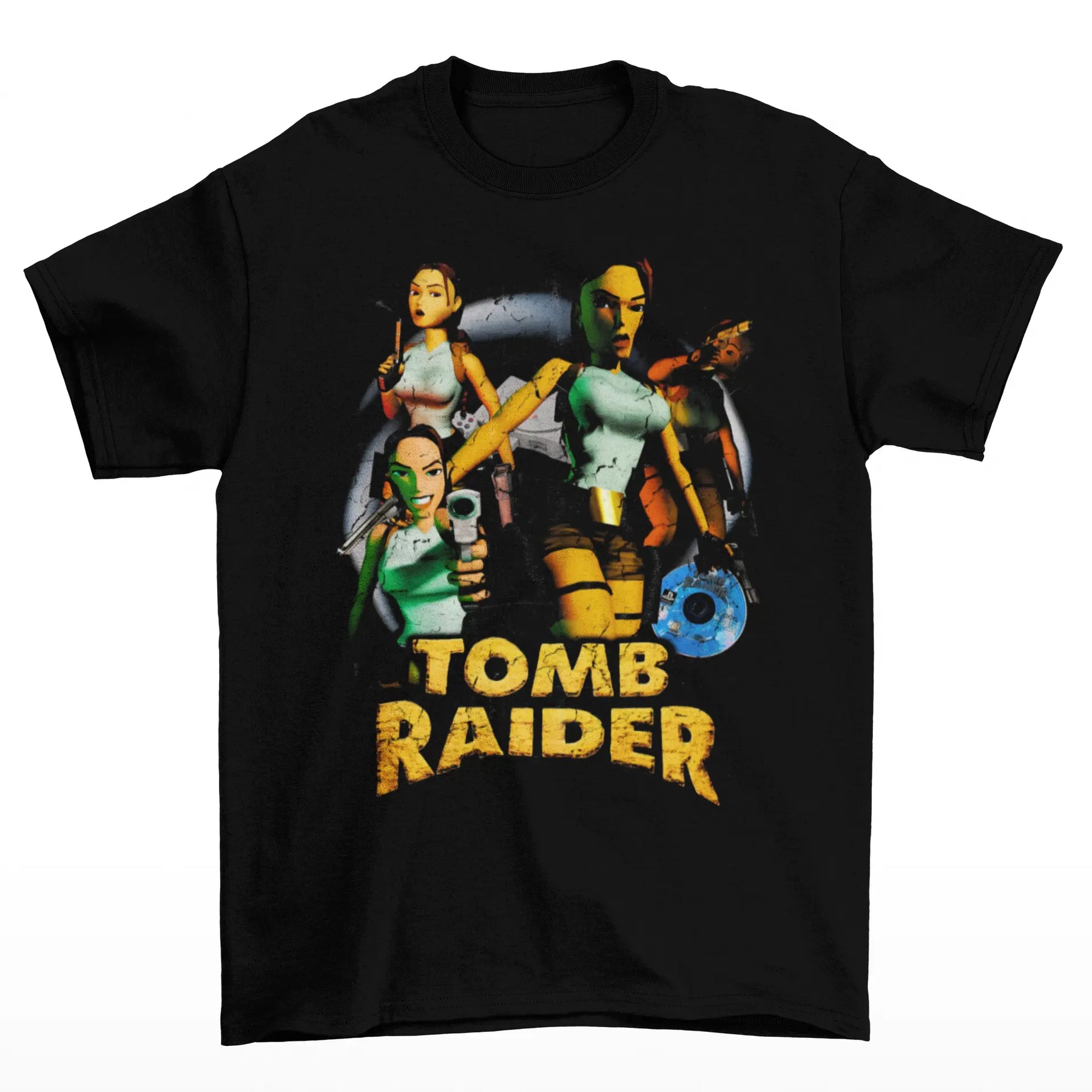 Camiseta Algodão Premium Tomb Raider Game Clássica PS1