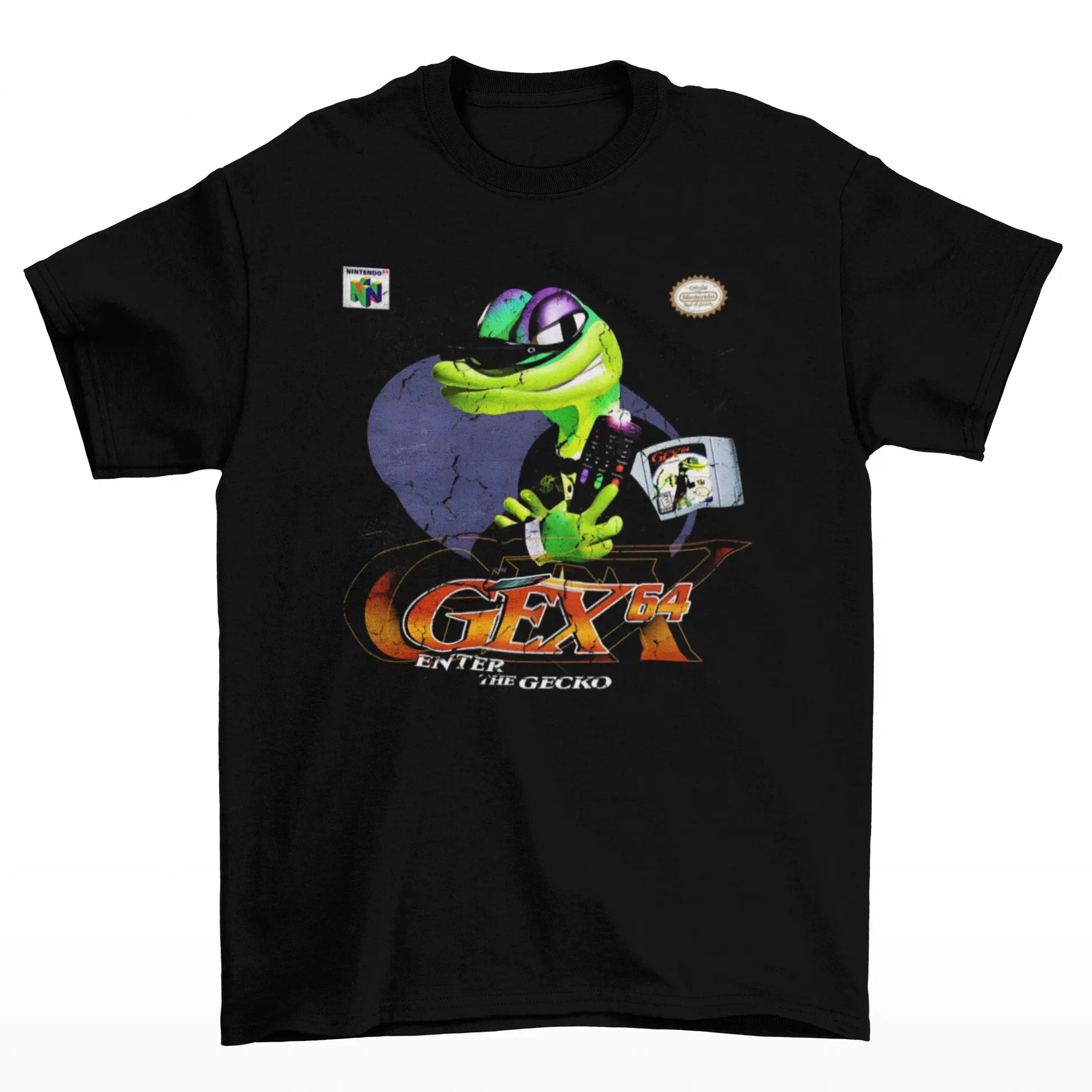 Camiseta Algodão Premium Gex 64 Game Enter The Gecko