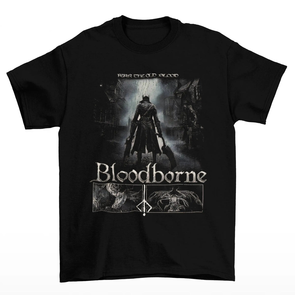 Camiseta Algodão Premium Bloodborne Game Hunter