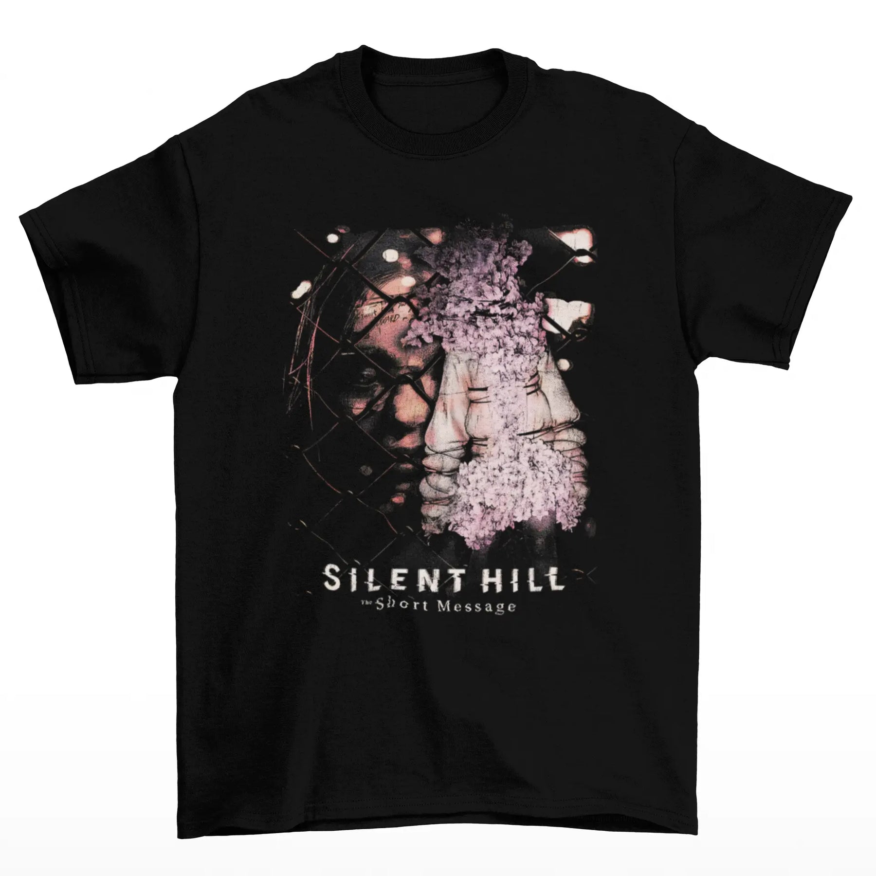 Camiseta Algodão Premium Silent Hill Game Short Message