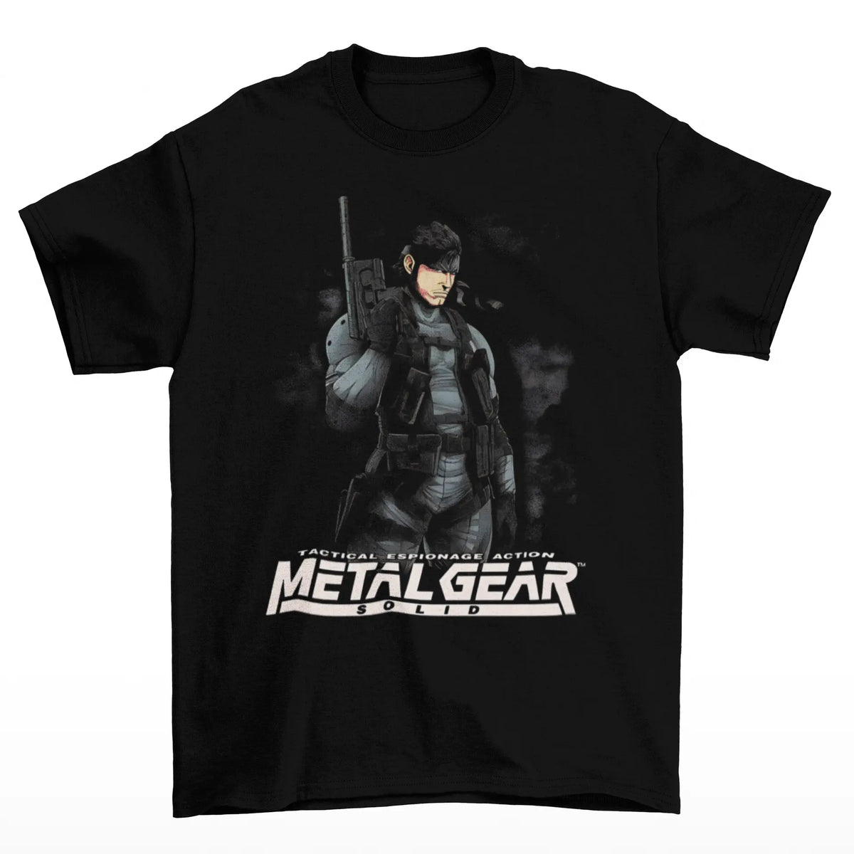 Camiseta Algodão Premium Metal Gear Solid – Solid Snake Classic