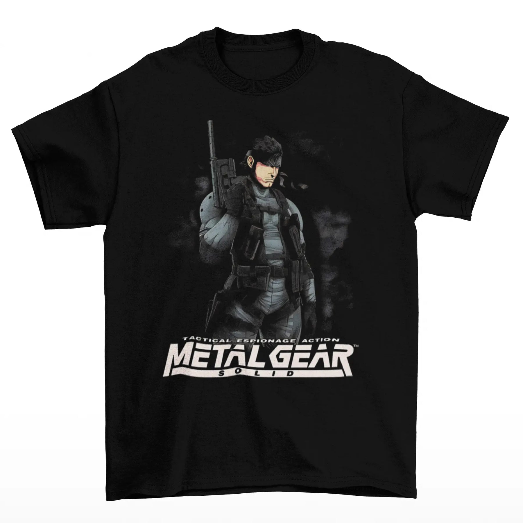 Camiseta Algodão Premium Metal Gear Solid – Solid Snake Classic