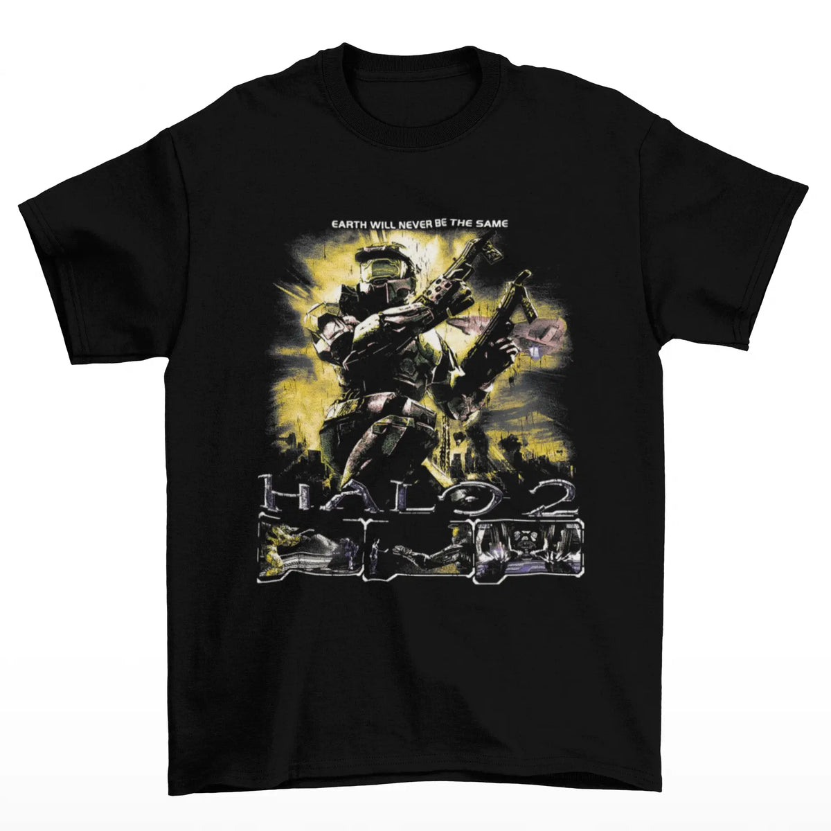 Camiseta Algodão Premium Halo 4 – Xbox 360 – "Master Chief Awakening"