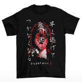 Camiseta Algodão Premium Silent Hill F – Máscara Japonesa