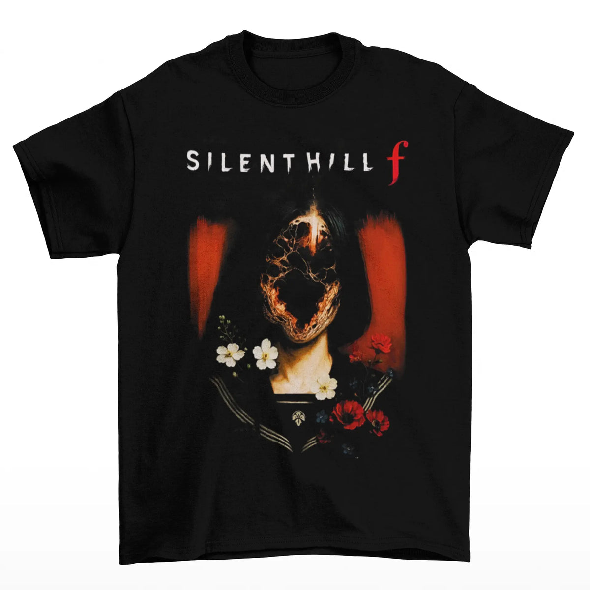 Camiseta Algodão Premium Silent Hill F – Face Floral