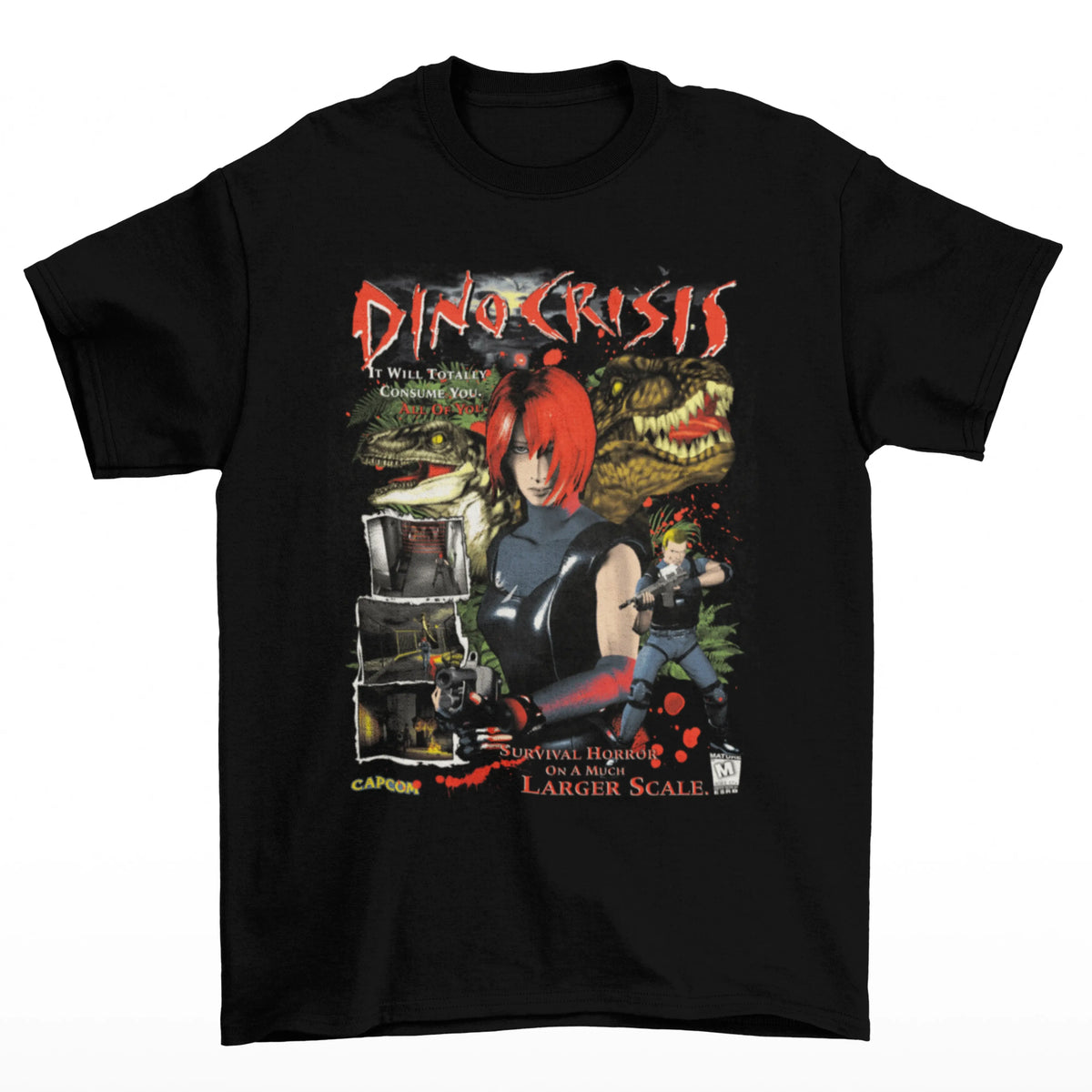 Camiseta Algodão Premium Dino Crisis – Regina Survivor Edition