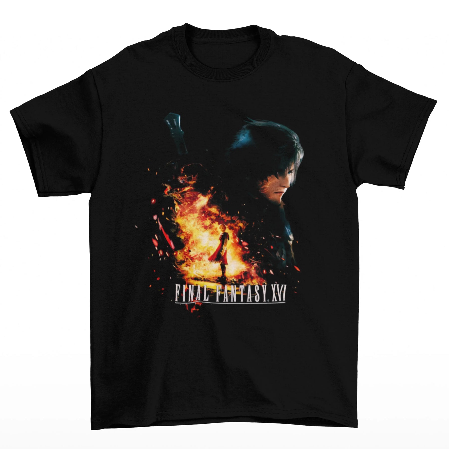 Camiseta Algodão Premium Final Fantasy XVI – Fire & Eikon