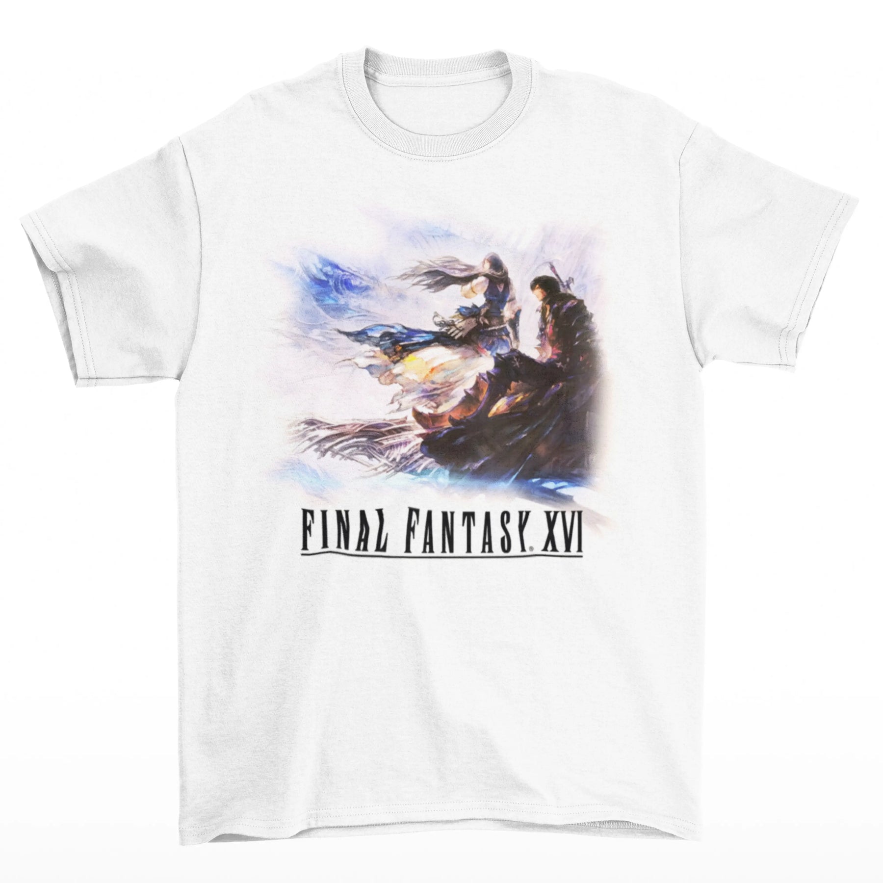 Camiseta Algodão Premium Final Fantasy XVI – Art Concept White