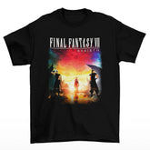 Camiseta Algodão Premium Final Fantasy VII Rebirth – Sunset Journey