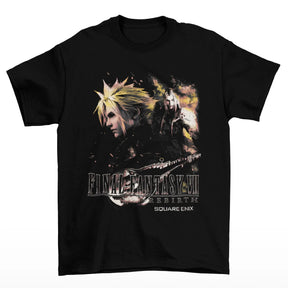 Camiseta Algodão Premium Final Fantasy VII Rebirth – Cloud & Sephiroth