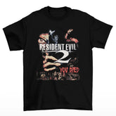Camiseta algodao Premium Resident Evil 2 "You Died" Collage