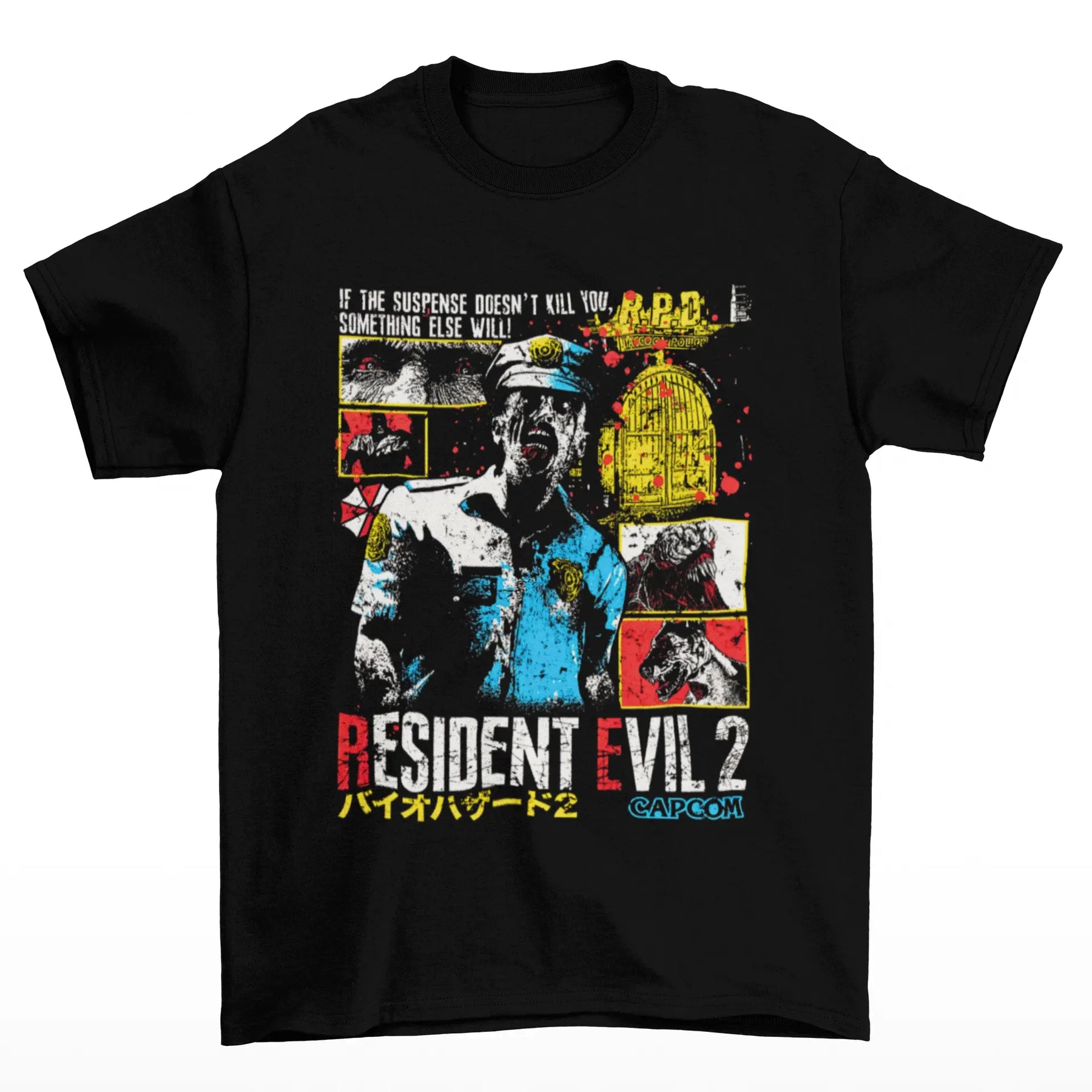 Camiseta Algodão Premium Resident Evil 2 – O Último Turno da R.P.D.