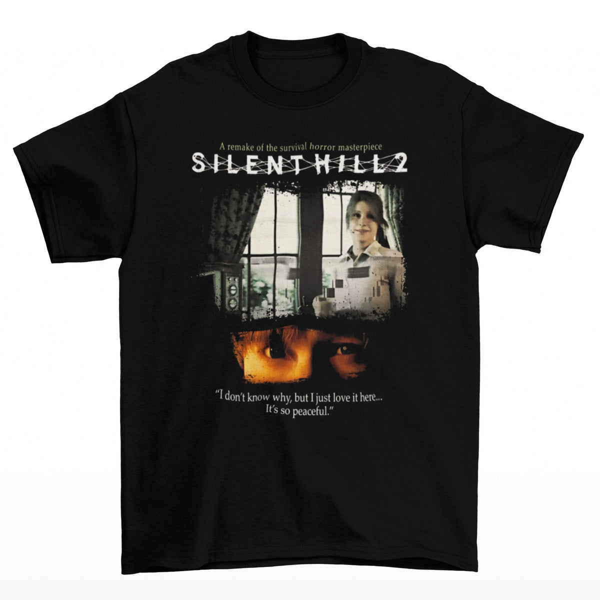 Camiseta Algodão Premium Silent Hill 2 – Visões da Culpa