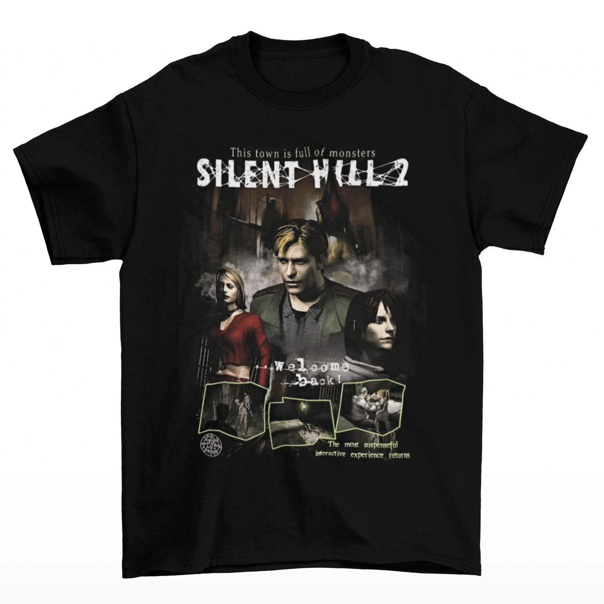 Camiseta Algodão Premium Silent Hill 2 – Welcome Back to the Nightmare