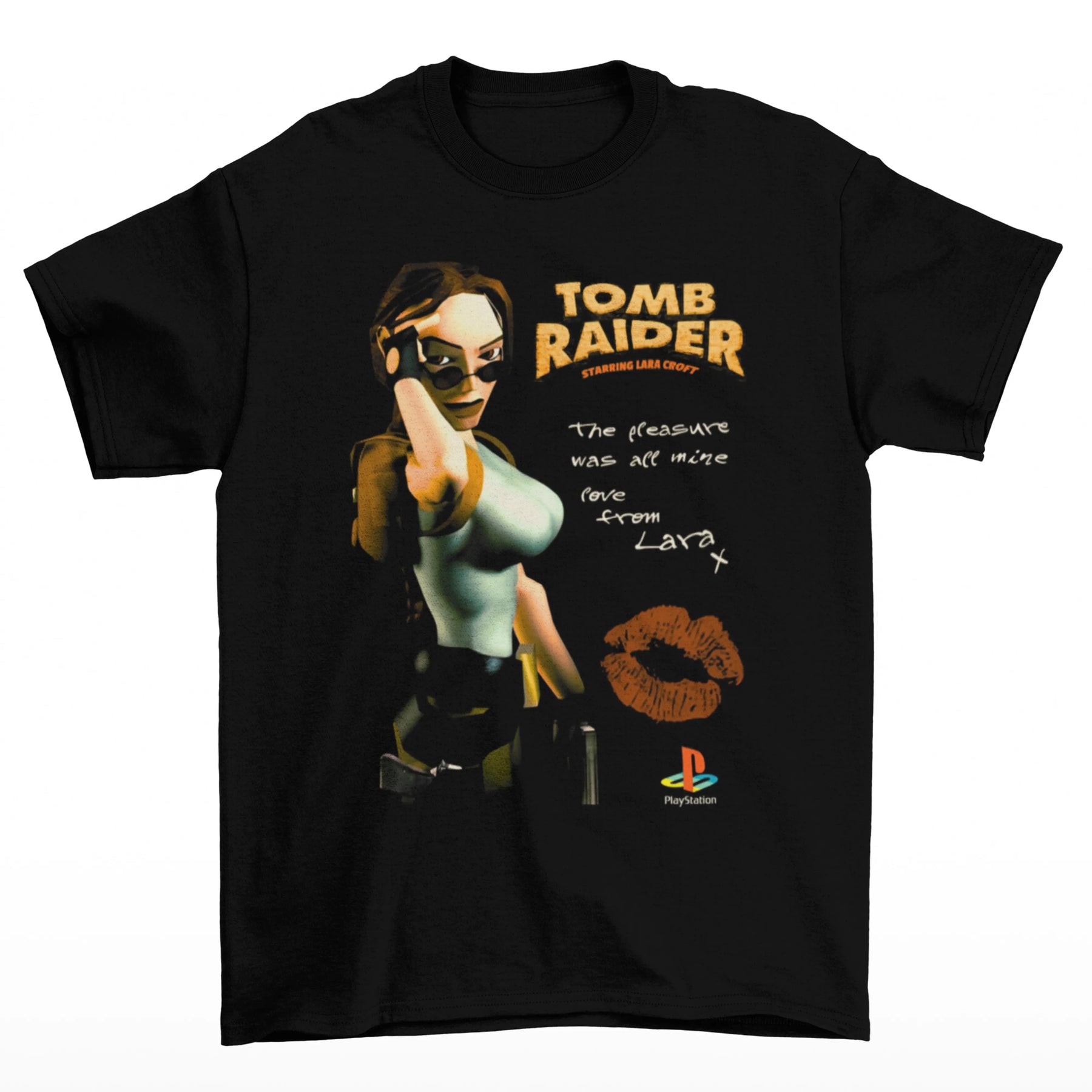 Camiseta Algodão Premium Tomb Raider II – Love From Lara