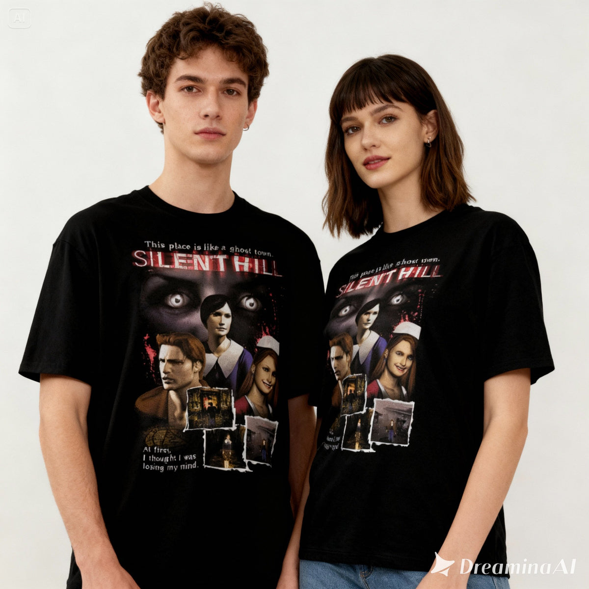 Camiseta Algodão Premium Silent Hill – Ghost Town Edition